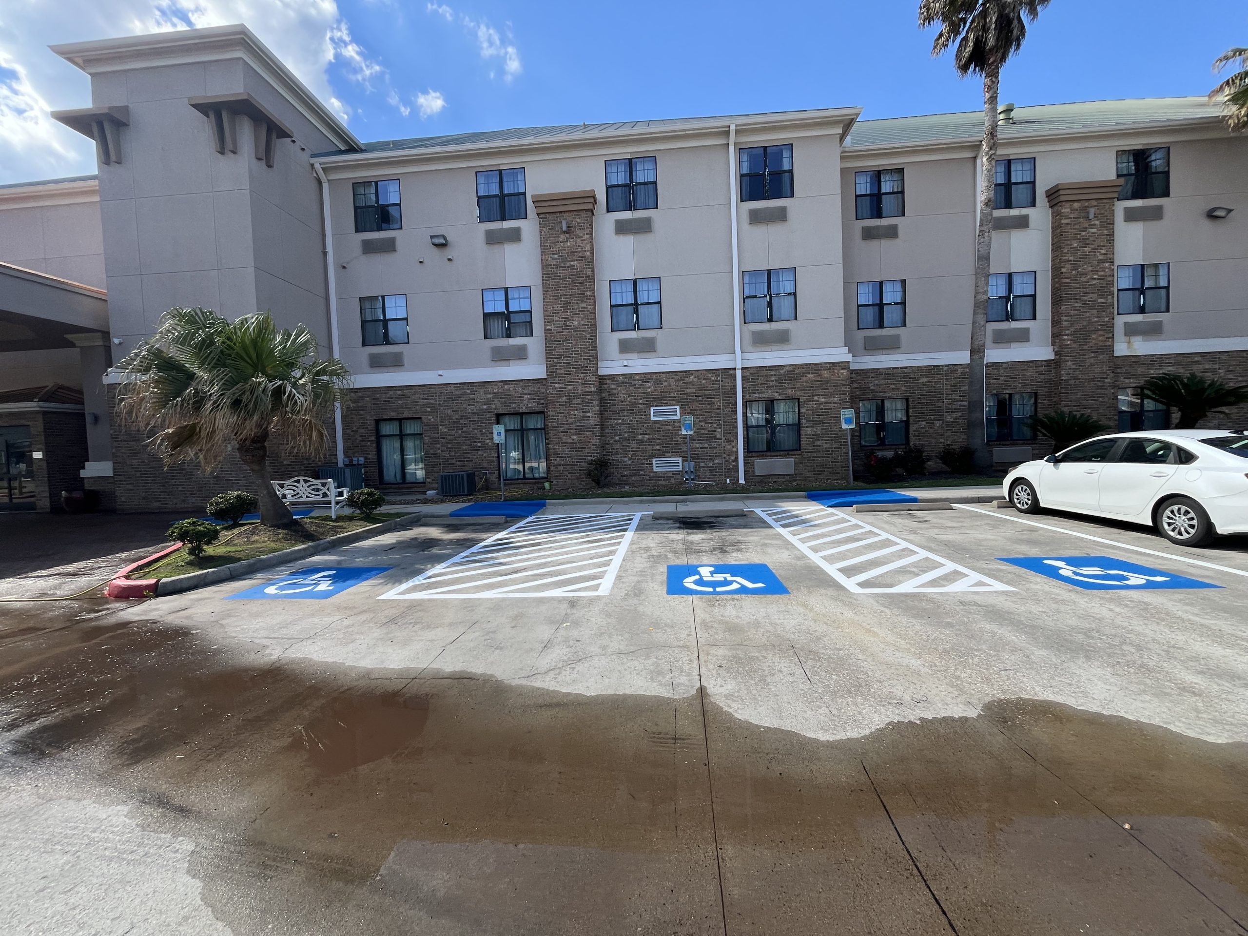 hotel lot striping Houston TX